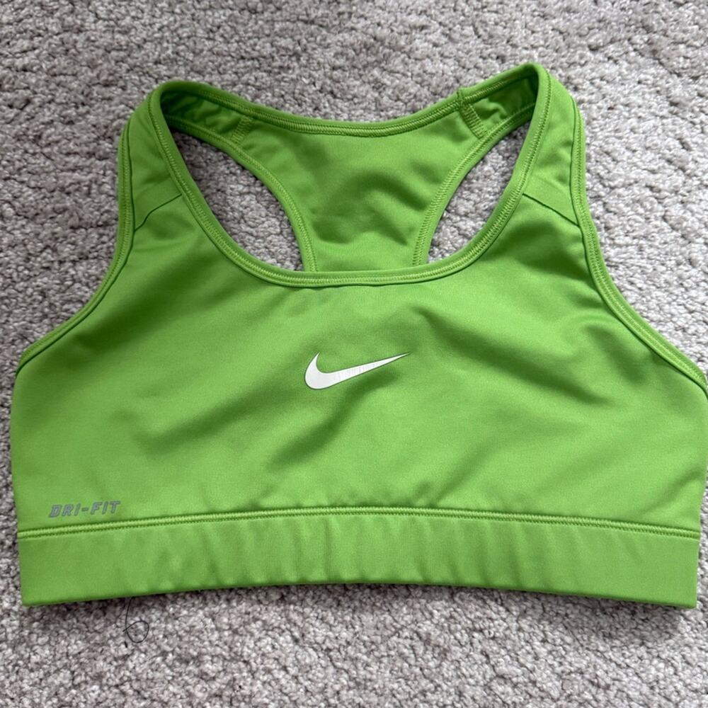 Nike Green Racerback Dri-FIT Sports Bra
